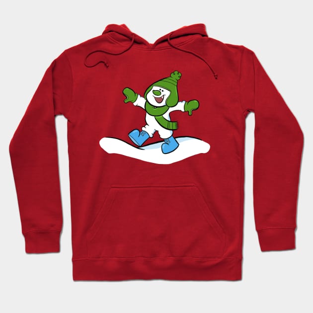 Zucchini the Snowman Hoodie by JamieC